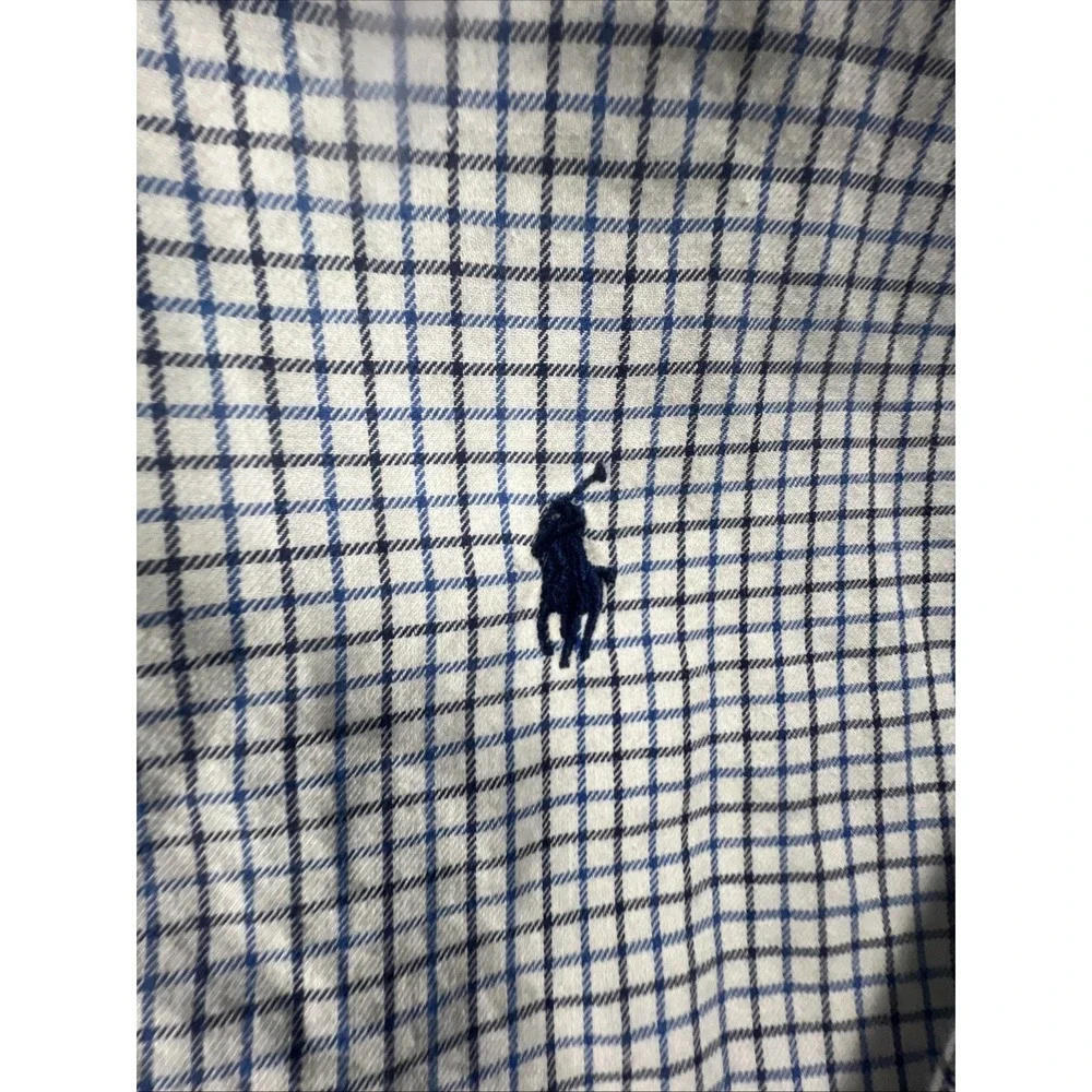Polo Ralph Lauren Shirt Mens‎ XL Blue Multicolor Plaid Classic Fit Button Down